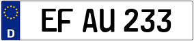 Trailer License Plate